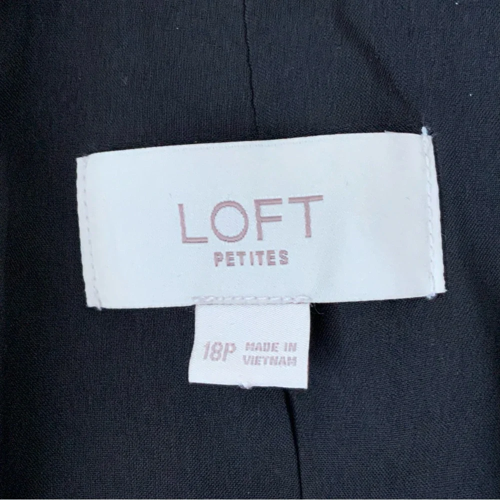 LOFT Houndstooth Blazer Gray Size 18P